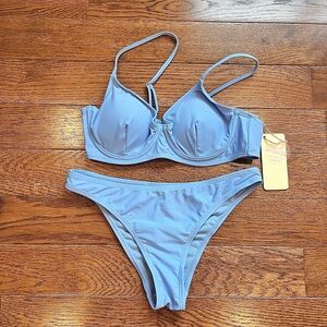 Chic Light Blue Bikini Set